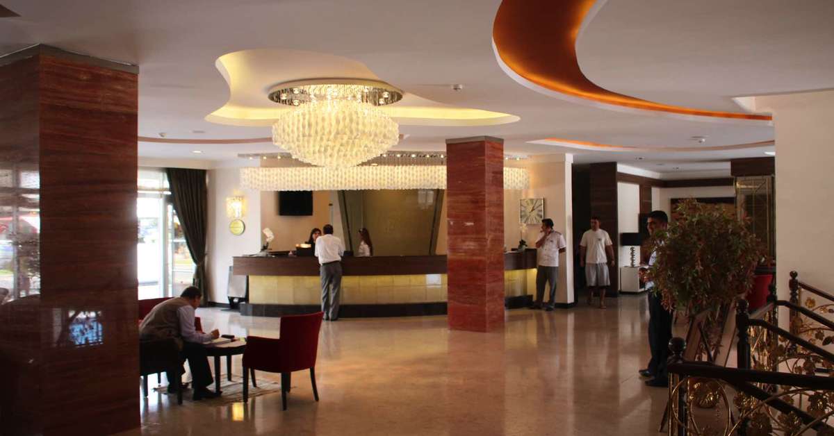 Een foto van het interieur van Hotel Grand Okan