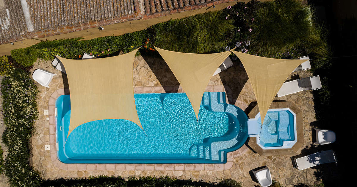 Een foto van het zwembad bij Aquae Sinis Albergo Diffuso