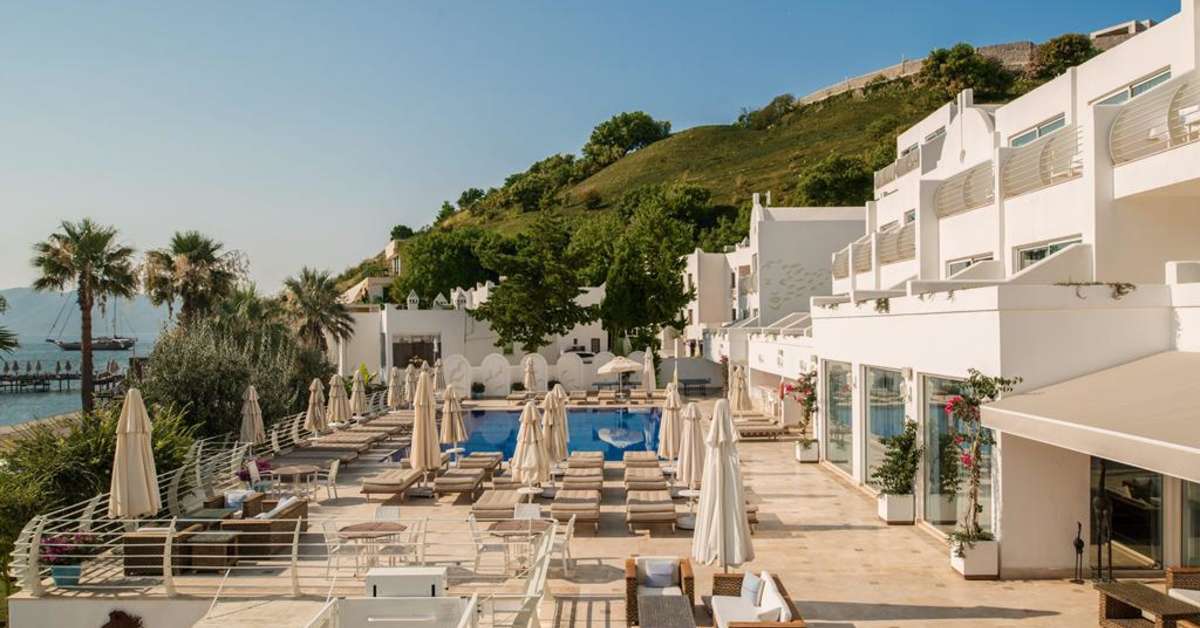 Een foto van het zwembad bij Agaya Bodrum