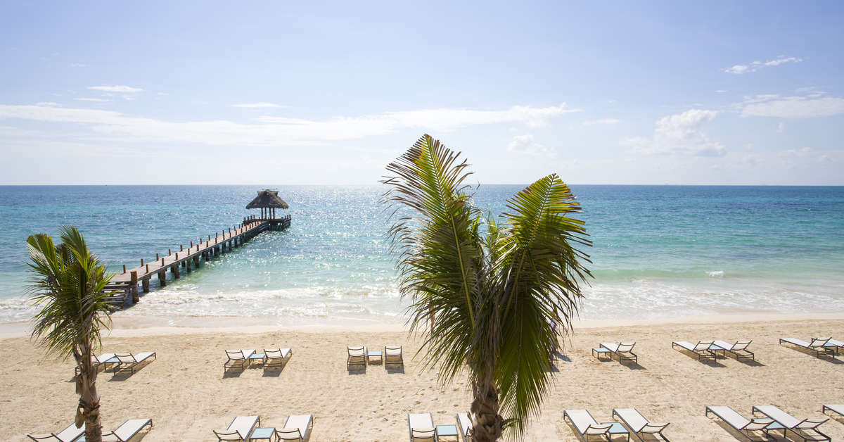 Een foto van het strand bij Blue Diamond Riviera Maya