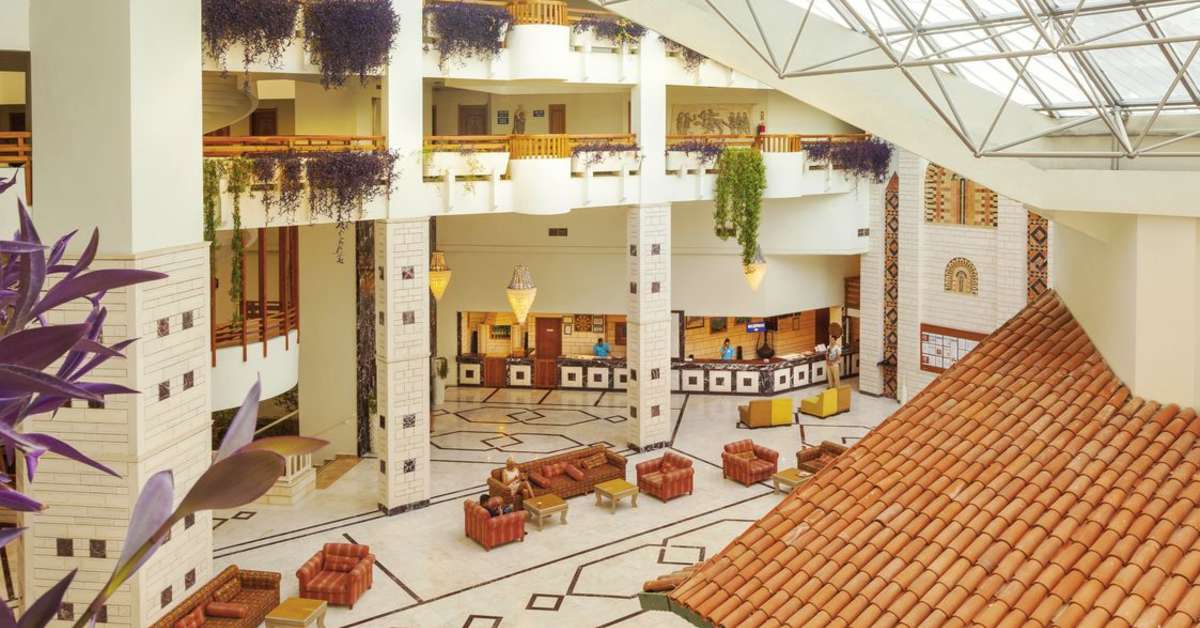 Een foto van het interieur van Hotel Defne Garden