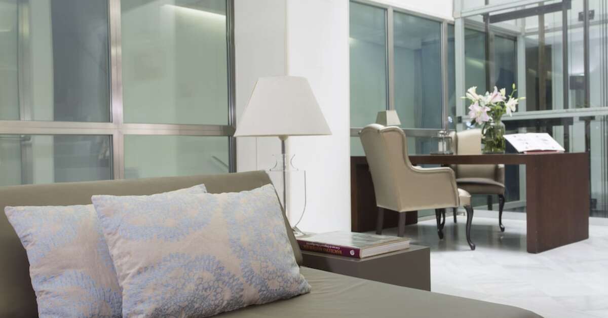 Een foto van het interieur van Hotel Ramblas Internacional