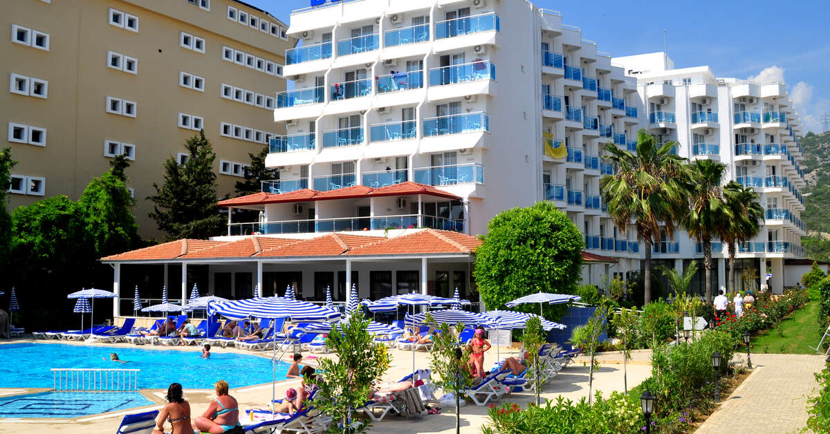 Een foto van een overzicht van Blue Fish Hotel
