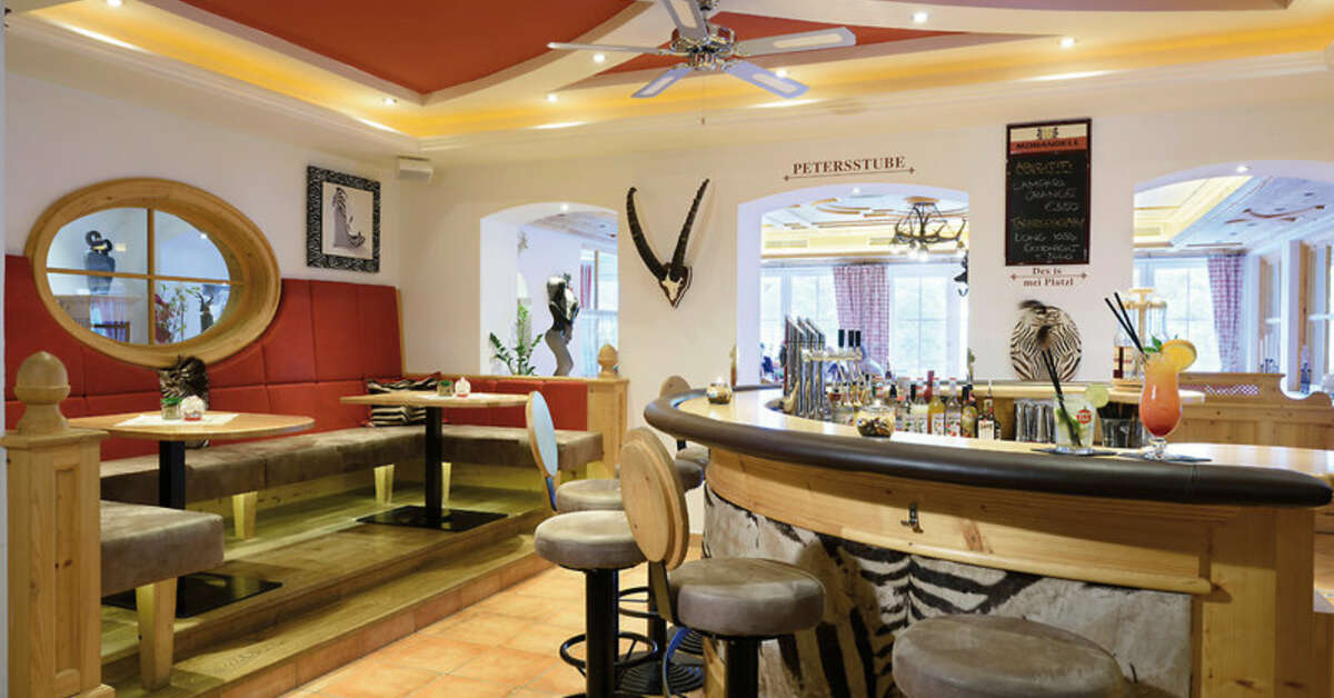 Een foto van het interieur van Hotel Hubertus