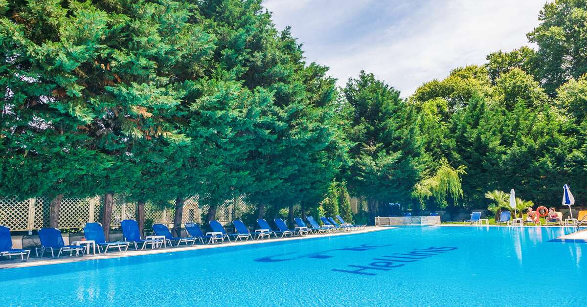 Een foto van het zwembad bij Corfu Hellinis Hotel