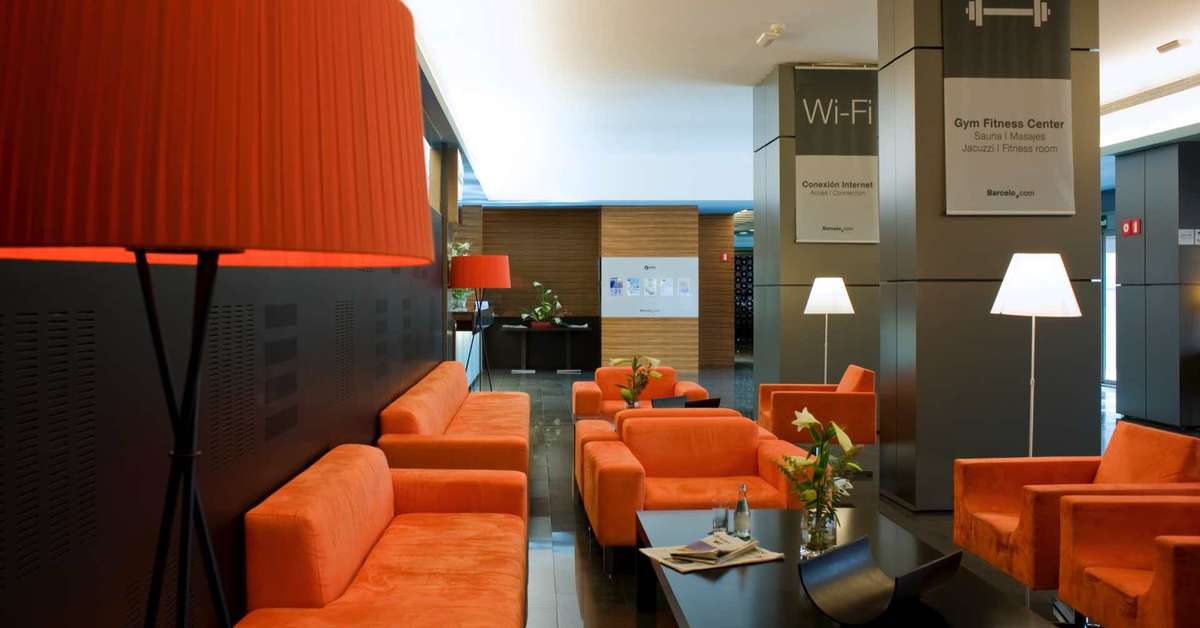 Een foto van het interieur van Occidental Atenea Mar