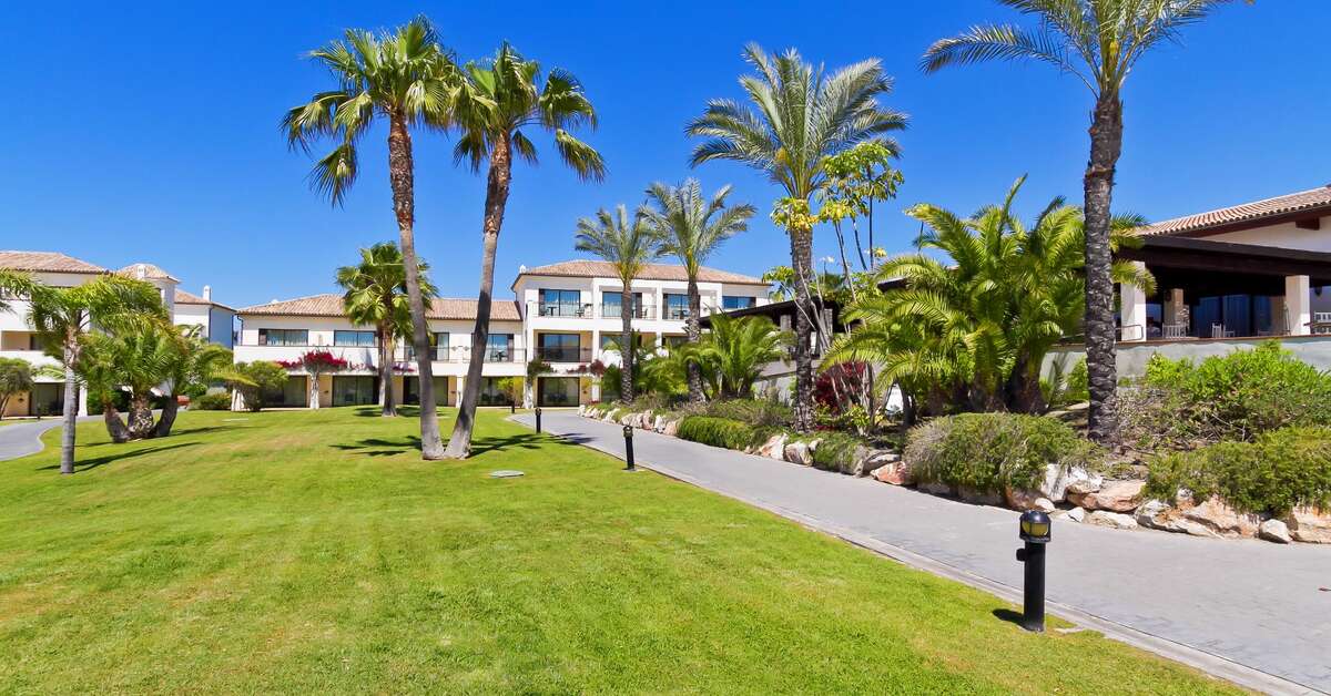 Ein Foto von der Terrasse im Impressive Playa Granada Golf