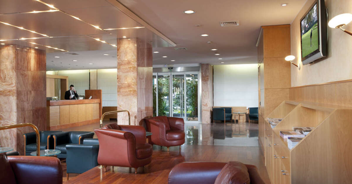 Een foto van het interieur van Hotel Raffaello