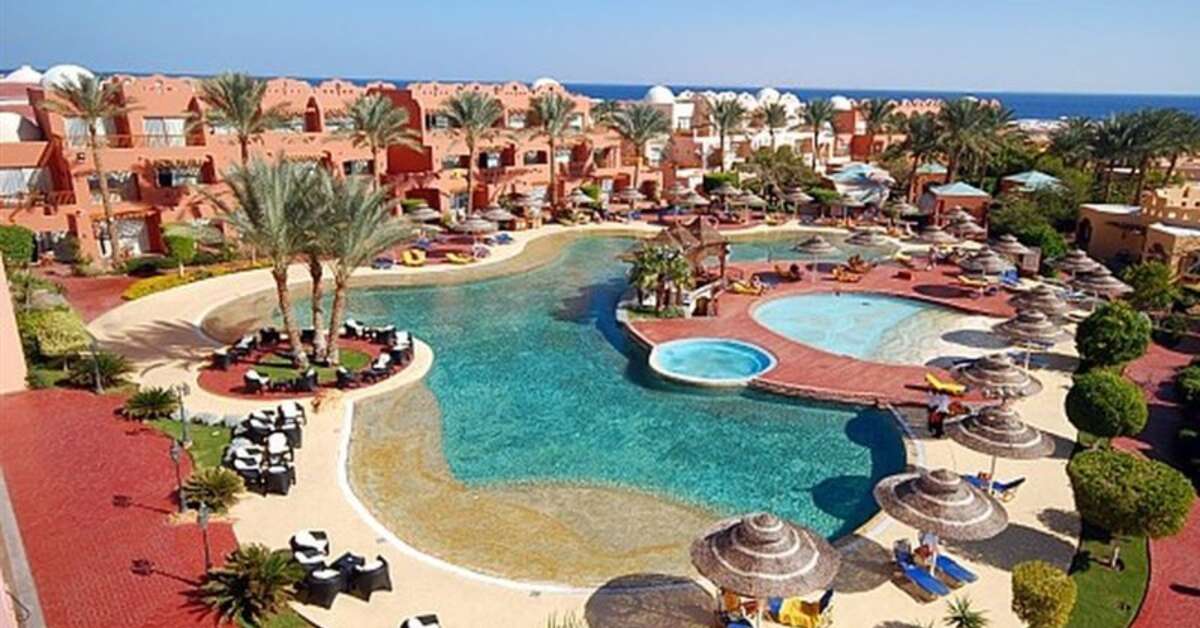 Een foto van het zwembad bij Hotel Nubian Island