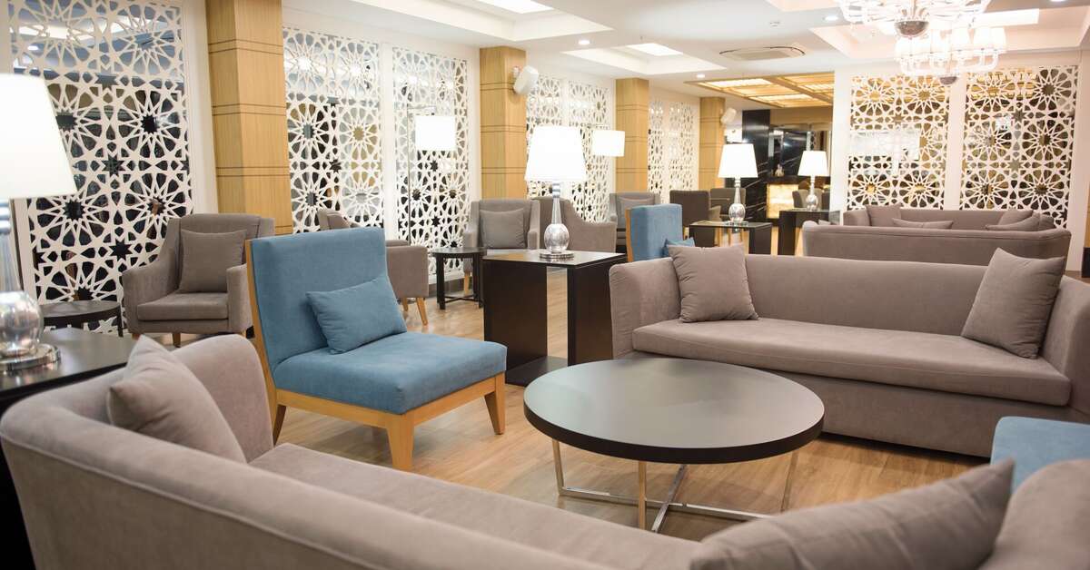 Een foto van het interieur van Hotel Selcukhan