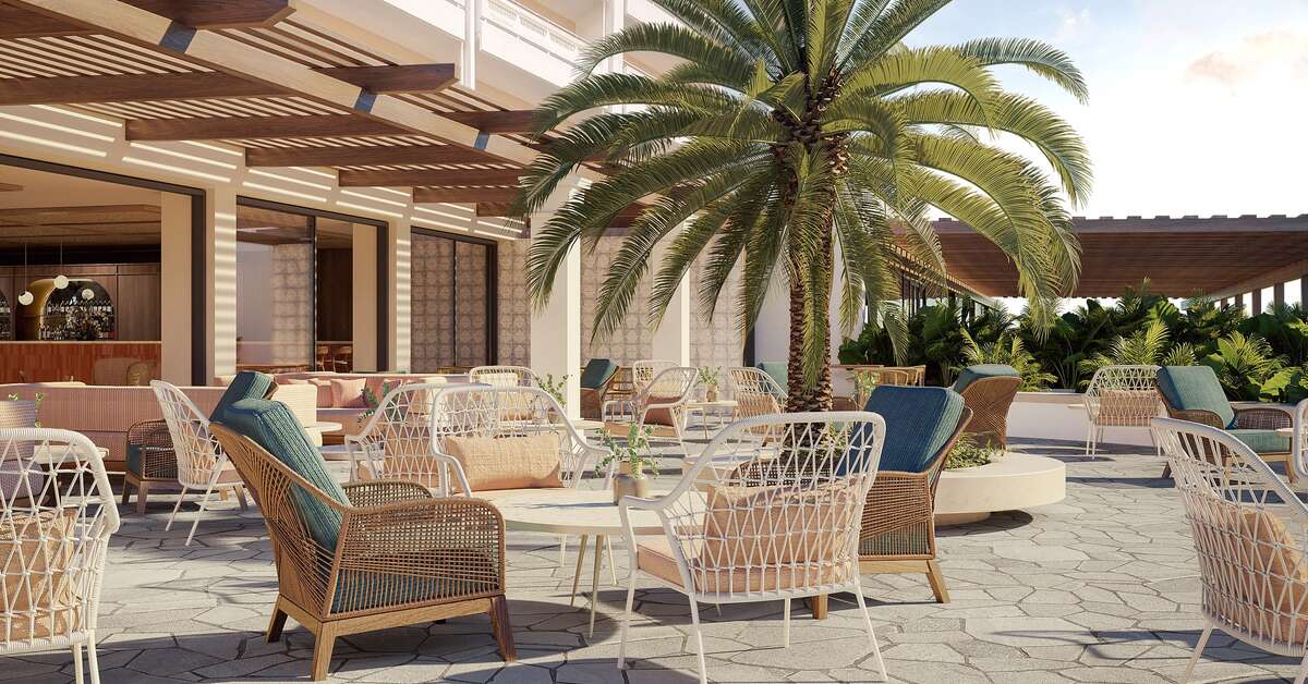 Een foto van het terras bij Kerkyra Blue Hotel & Spa