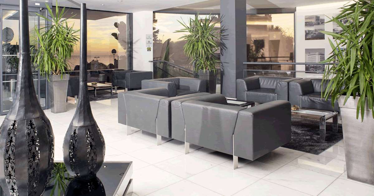 Een foto van het interieur van Hotel Da Rocha