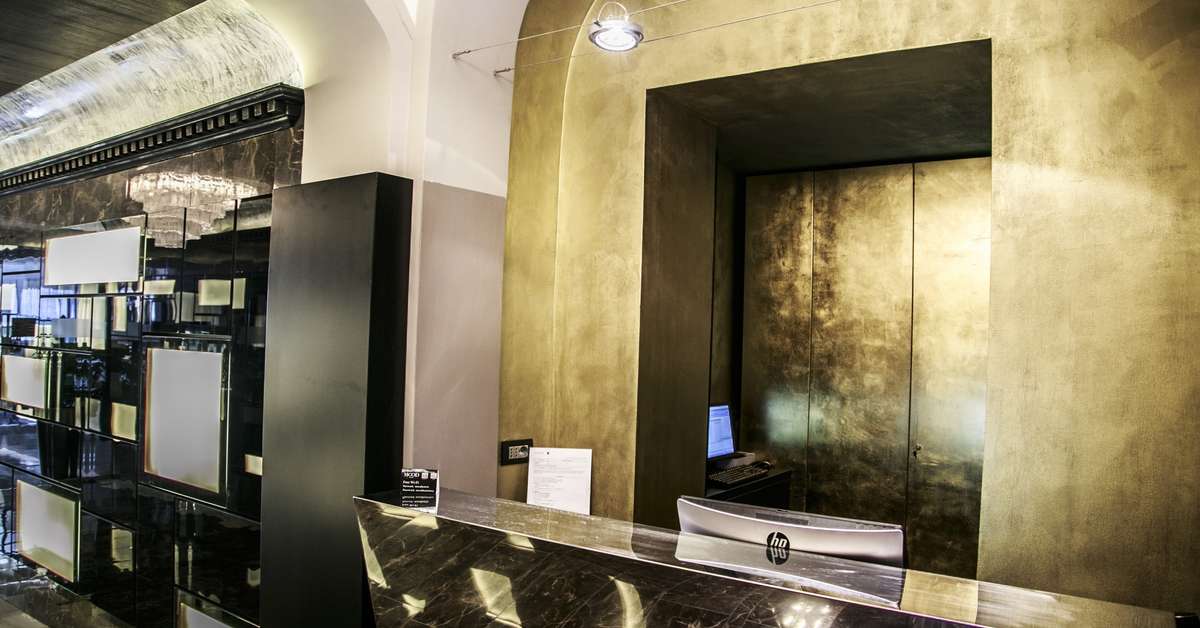Een foto van het interieur van Rome Style Hotel