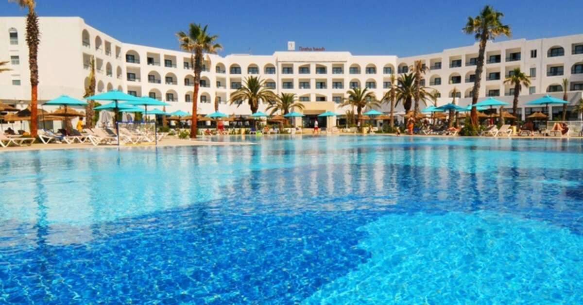 Een foto van het zwembad bij Vincci Nozha Beach & Spa