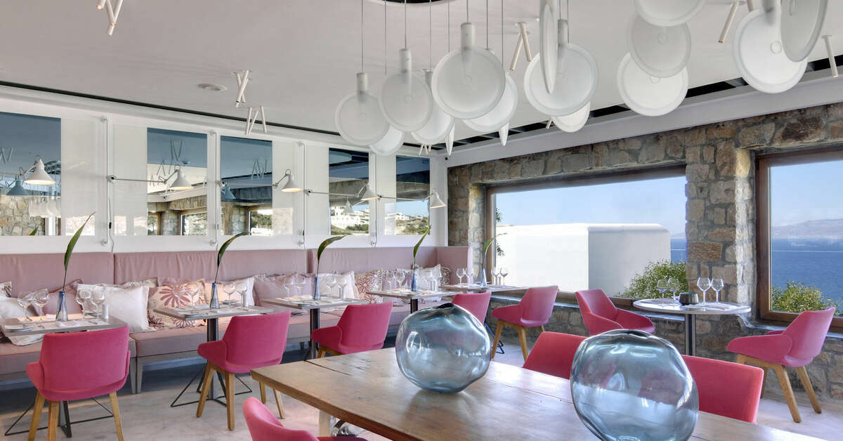 Een foto van de faciliteiten bij Myconian Kyma Design Hotel
