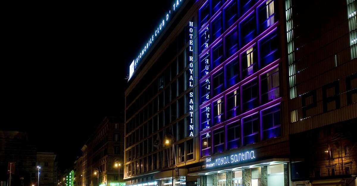 Ein Foto von der Außenansicht des Best Western Premier Hotel Royal Santina