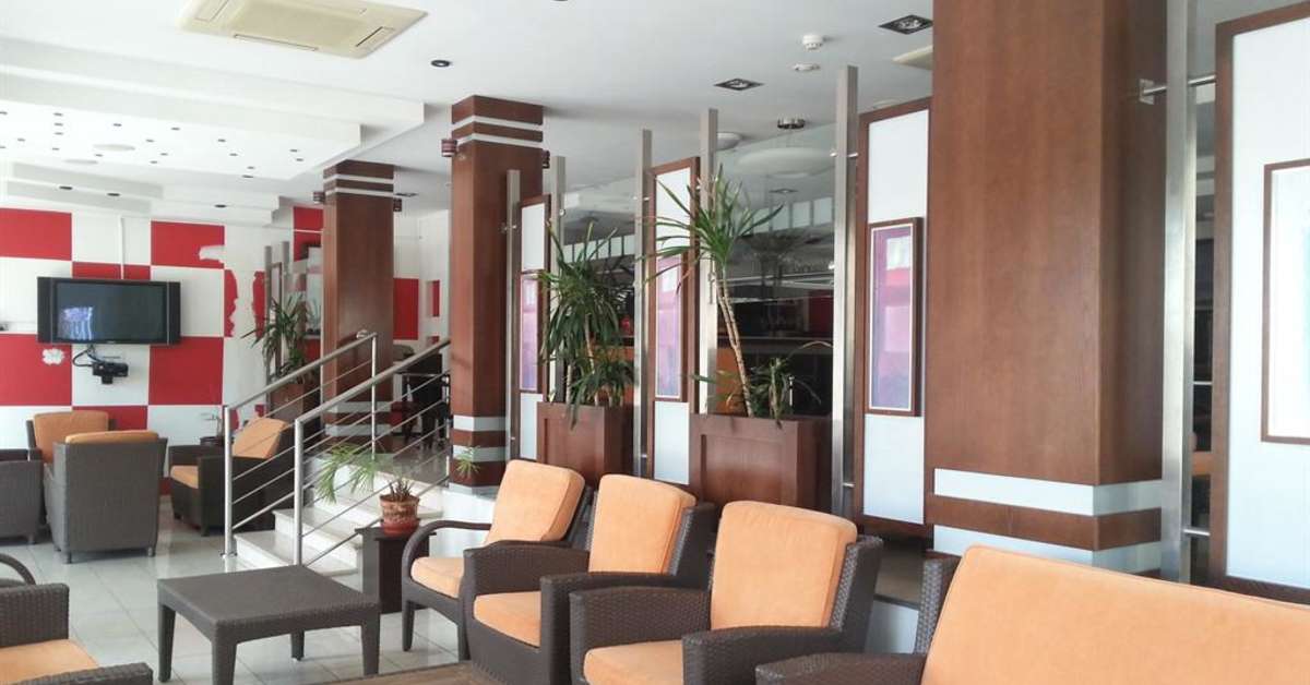 Een foto van het interieur van Marion Hotel