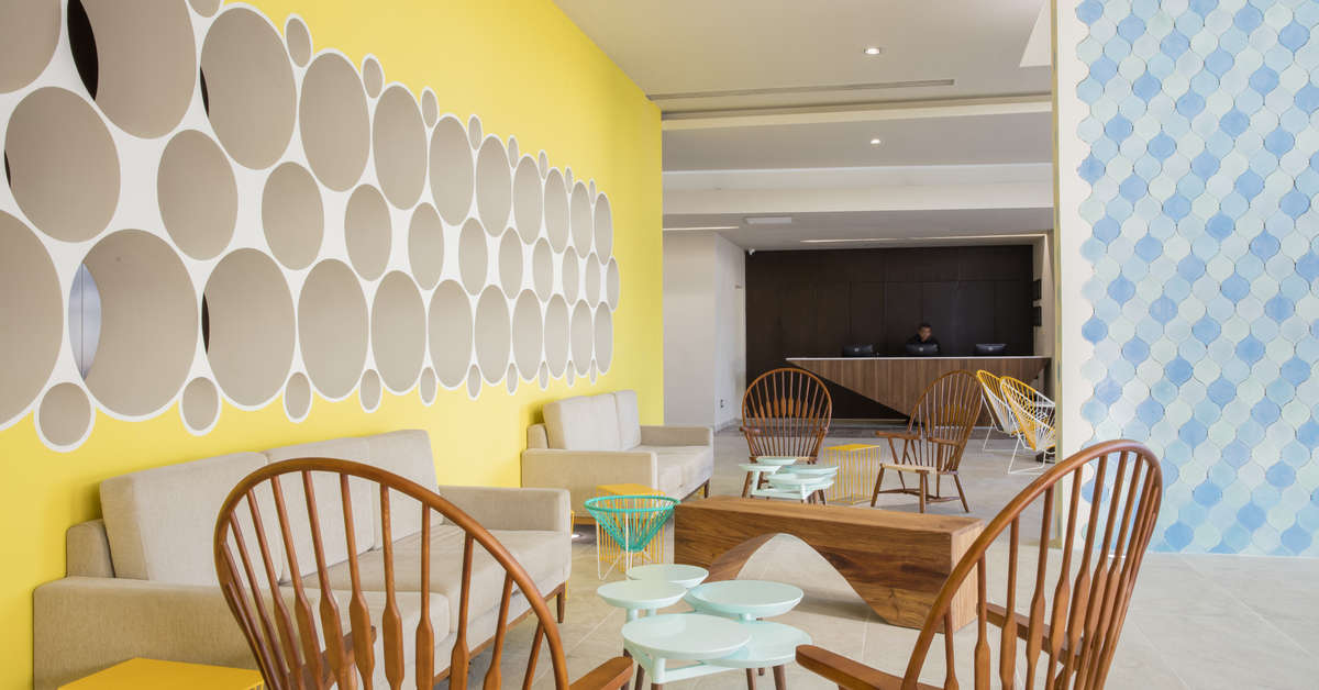 Een foto van het interieur van Krystal Urban Cancun Centro