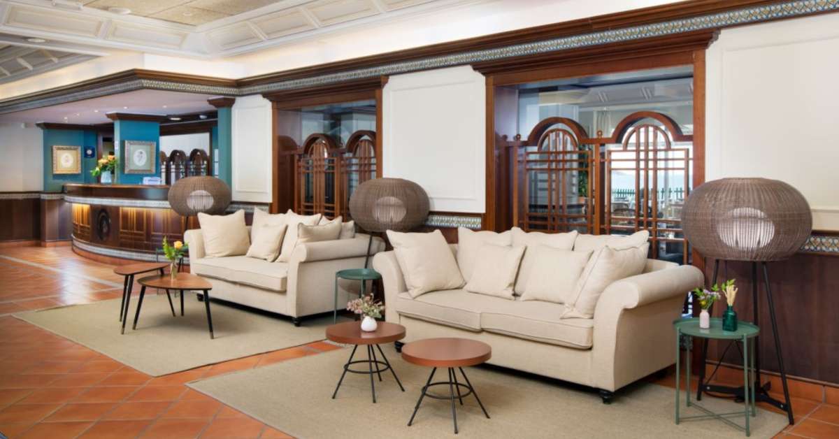 Een foto van het interieur van Hotel Roses Platja