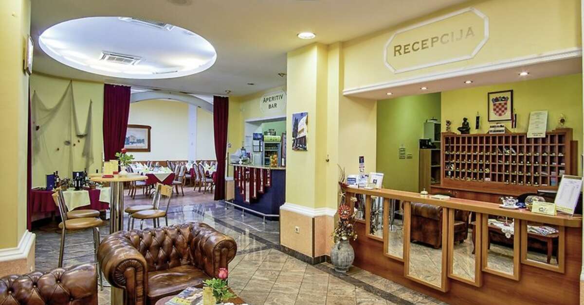 Een foto van het interieur van Hotel Villa Ruzica
