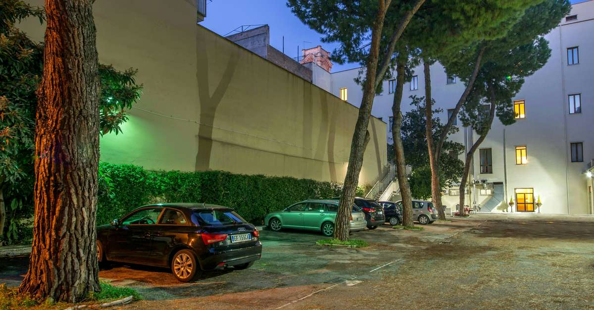 Ein Foto von der Außenansicht des Hotel Milton Roma