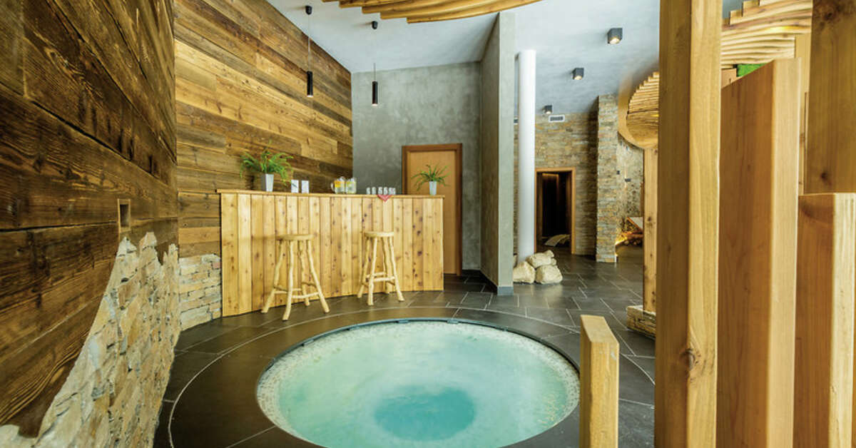 Een foto van het zwembad bij Hotel Olympie