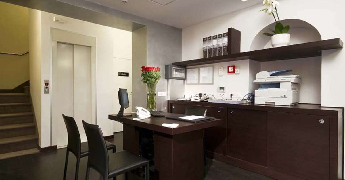 Een foto van het interieur van Hotel Rinascimento