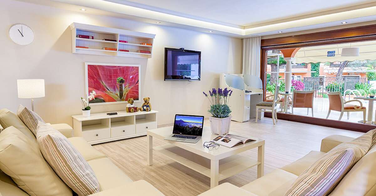 Een foto van het interieur van Appartementen Ambassador