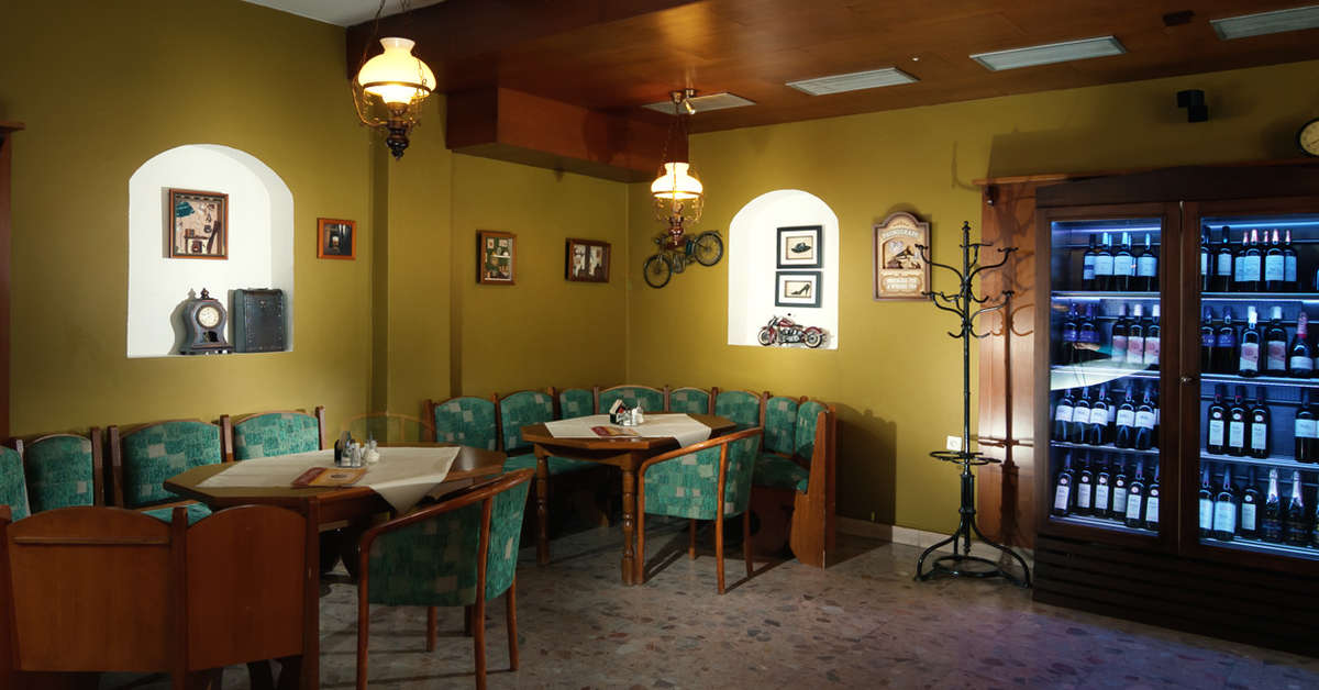 Een foto van het interieur van Hotel Astra