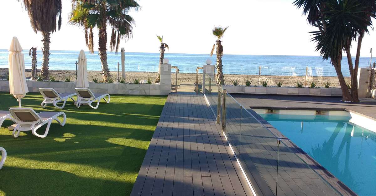 Een foto van het strand bij Hotel Santa Rosa