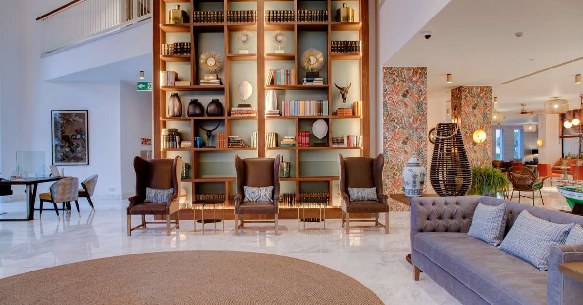 Een foto van het interieur van Hotel Los Fariones