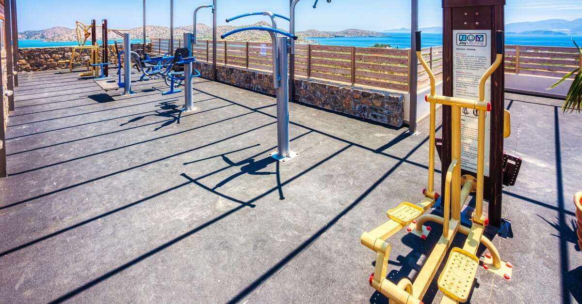 Een foto van de faciliteiten bij Elounda Water Park Residence Hotel