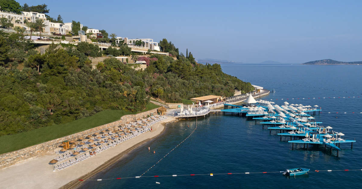 Een foto van het strand bij Duja Bodrum Hotel