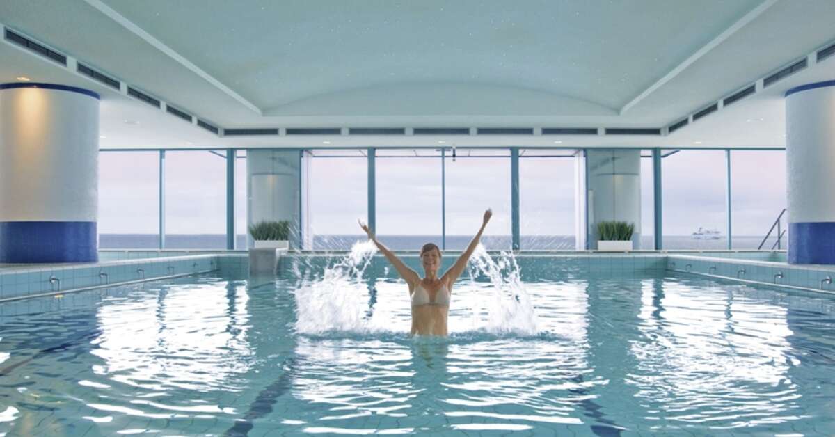 Een foto van het zwembad bij Hotel Neptun