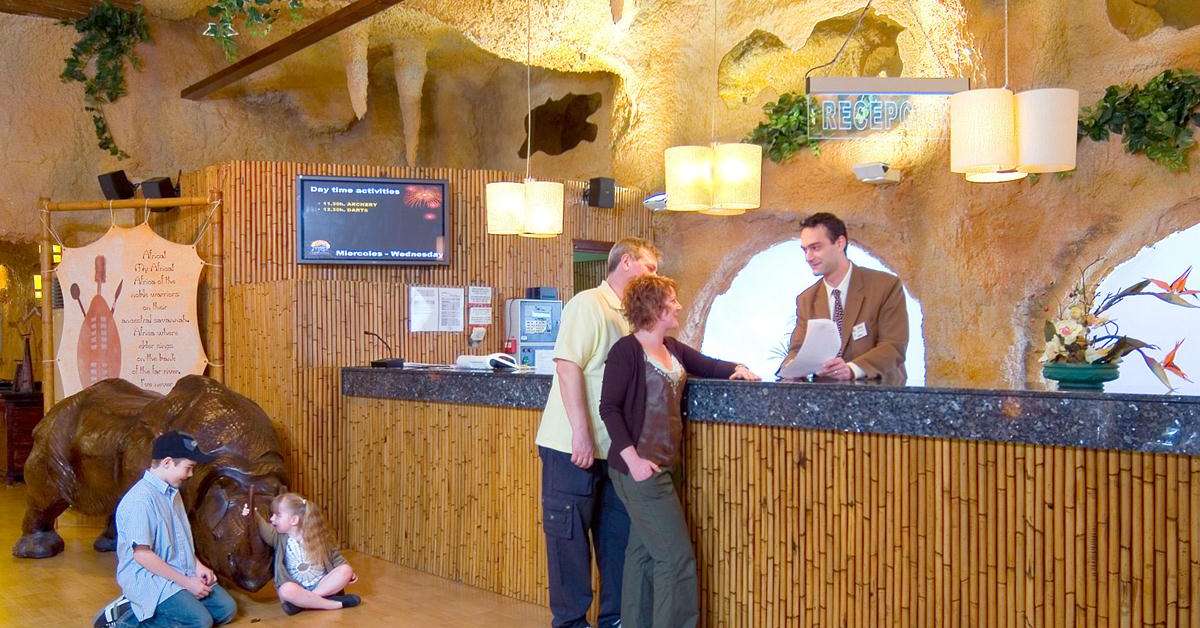 Een foto van het interieur van Hotel Magic Aqua Rock Gardens