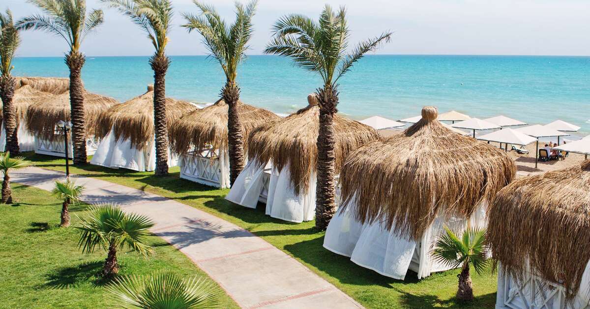 Ein Foto von der Terrasse im Paloma Grida Resort & Spa