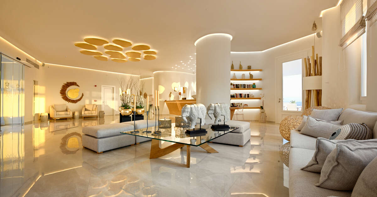 Een foto van het interieur van Anax Resort & Spa