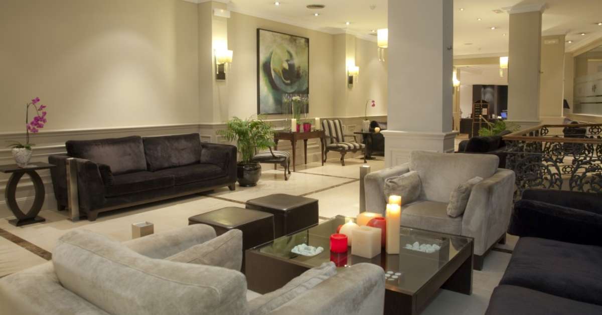 Een foto van het interieur van Hotel Taburiente