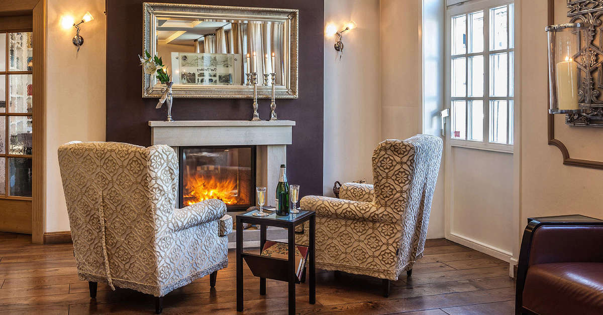 Een foto van het interieur van Hotel Alte Schule