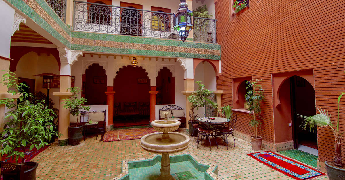 Een foto van het interieur van Riad Errabii