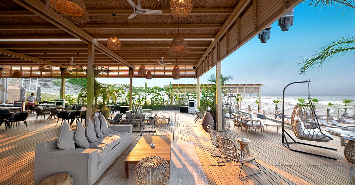 Een foto van het terras bij Liu Resorts