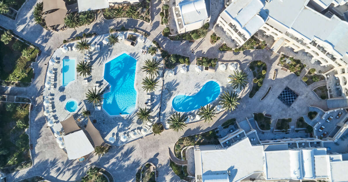Ein Foto vom Pool im Santo Miramare Resort