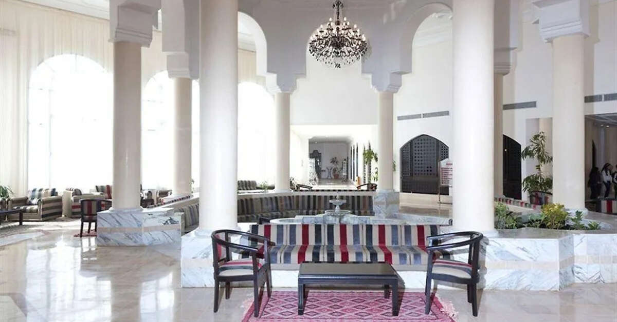 Een foto van het interieur van Hotel Golf Beach