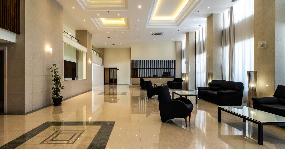 Een foto van het interieur van Castellum Suites