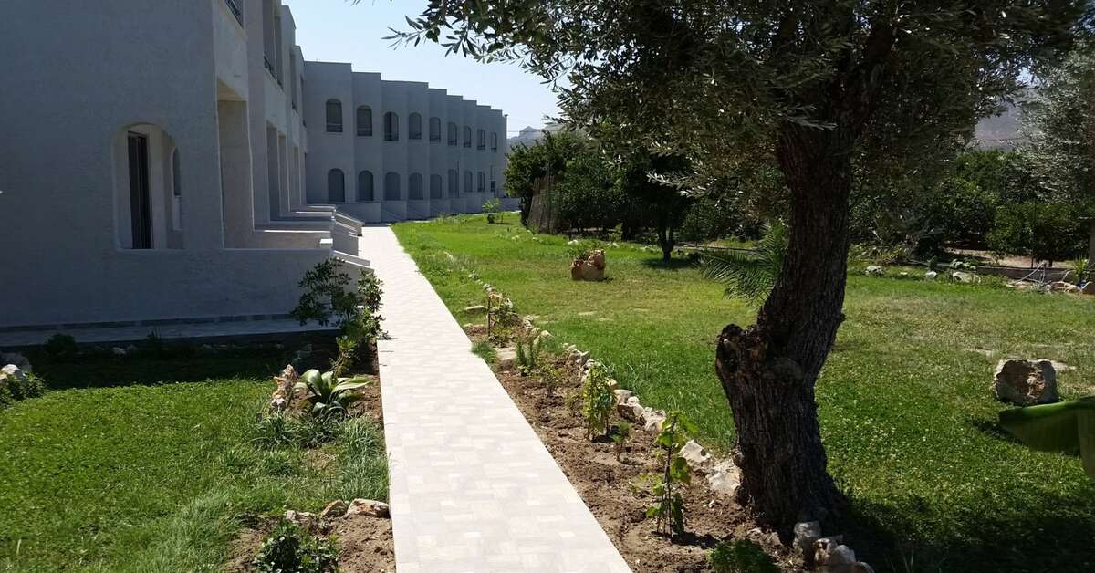 Een foto van het terras bij Saint George Resort Archangelos