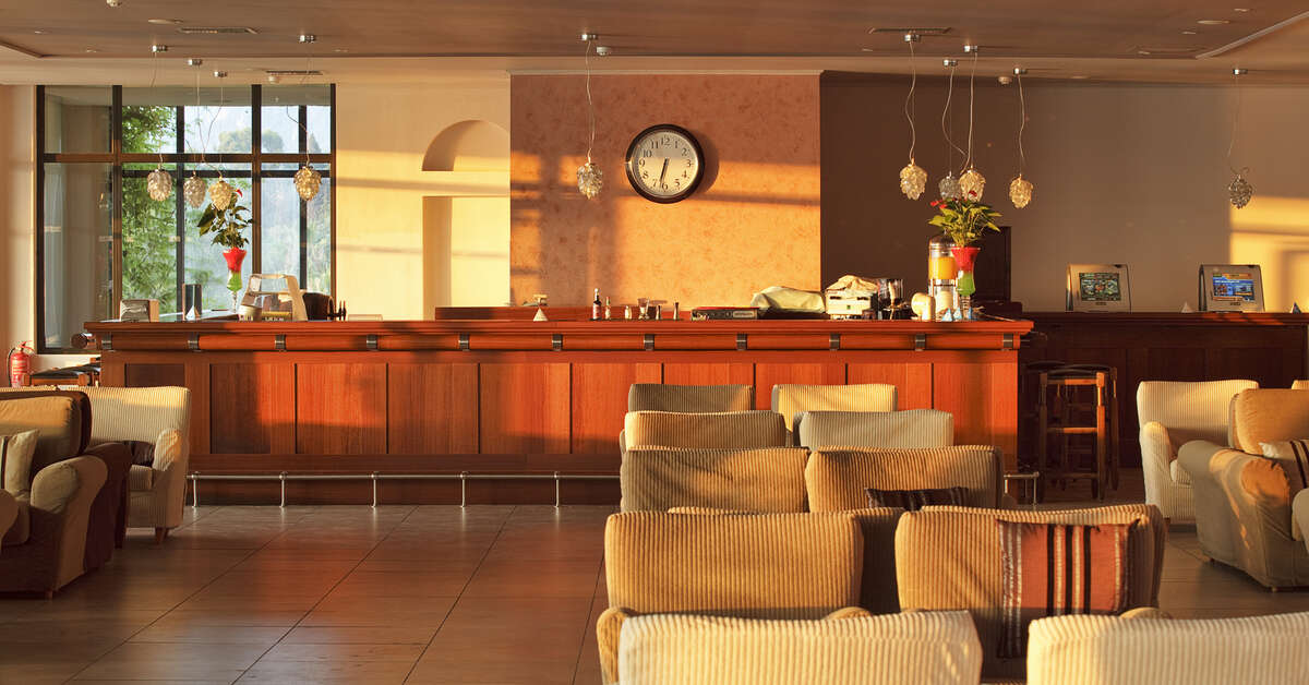 Een foto van het interieur van Aeolos Beach Resort