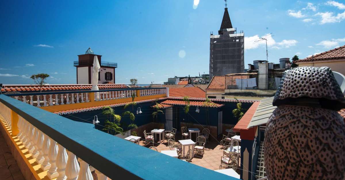 Ein Foto von der Terrasse im Se Boutique Hotel