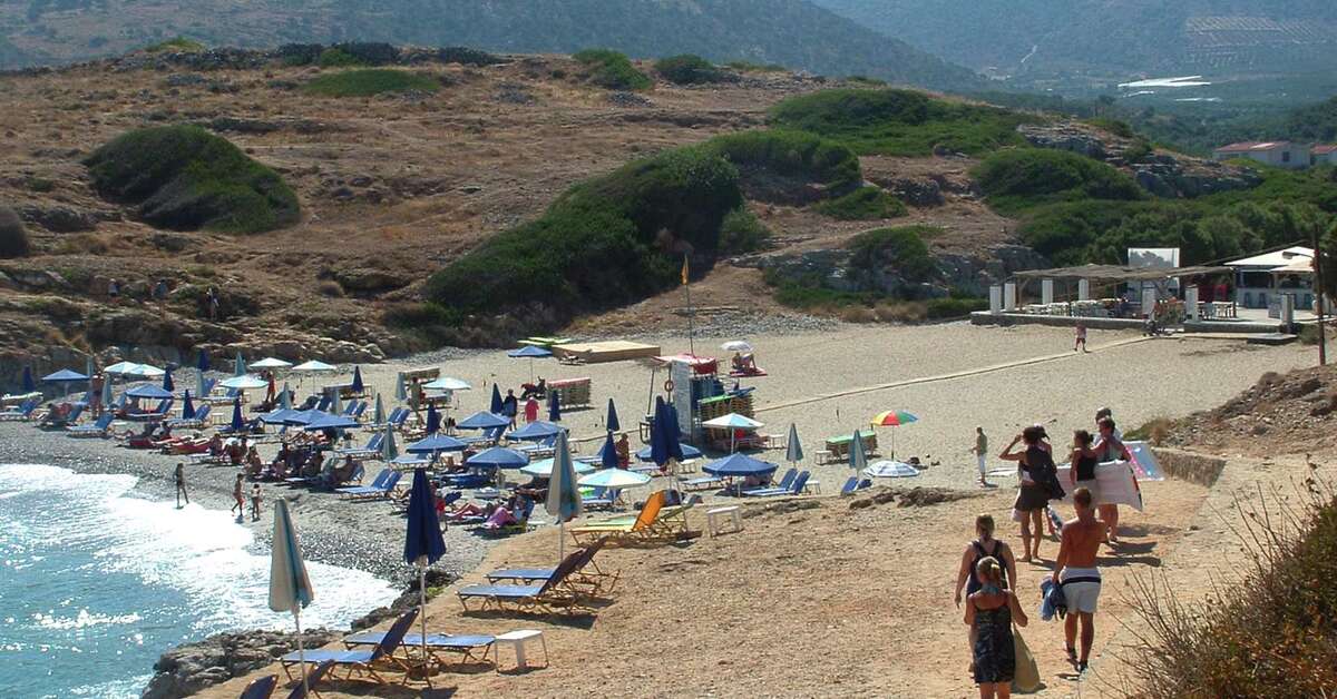 Ein Foto vom Strand beim Palm Bay Hotel