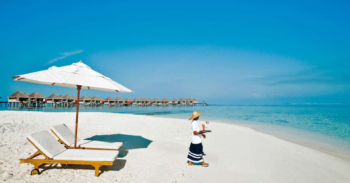 Een foto van het strand bij Adaaran Prestige Vadoo
