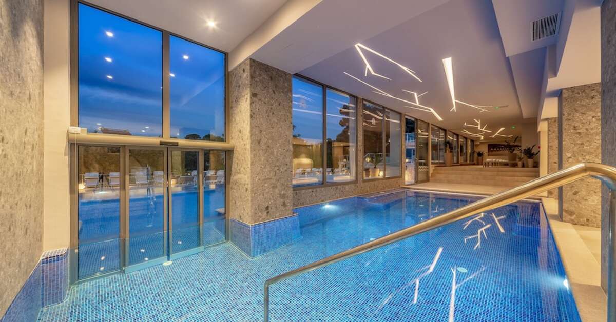 Een foto van het zwembad bij Hotel Malin